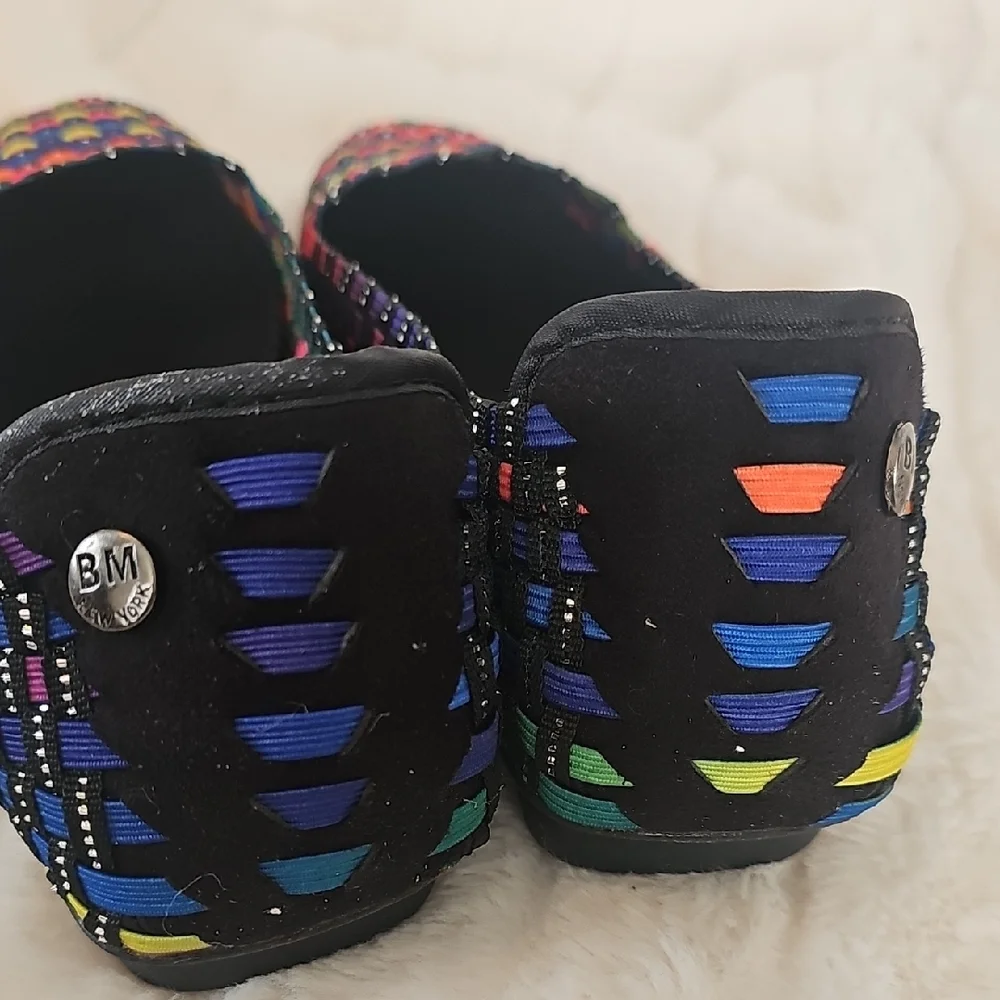 bernie mev. Women's Multicolor Woven Flats